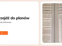 Przejdź do planów Metodą Gallowaya. Plan zawiera rozkład treningów, np. wolne biegi/marsze na różne dystanse.