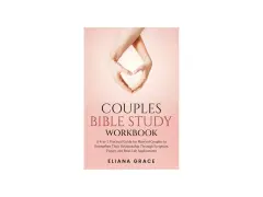 Cover of "Couples Bible Study Workbook" featuring hands forming a heart. A guide for married couples to strengthen their relationship.