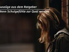 Ein Mädchen mit nach unten geneigtem Kopf, das zeigt, wie man mit Schuldgefühlen umgeht, wenn sie zur Qual werden.