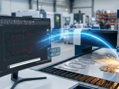 Gotowe projekty DXF w procesie cięcia laserem. Cyfrowy projekt przekształca się w realny element.