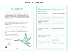 Hoja de trabajo para comprensión lectora 6 primaria. Una fábula sobre una cigarra, un sapo y una garza.