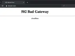 Errore 502 Bad Gateway: la traduzione indica un problema di comunicazione tra server.