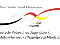 Logo Deutsch-Polnisches Jugendwerk, wspierające polsko-niemiecką szkołę.