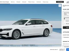 Białe BMW 530e Touring, hybryda, z automatyczną skrzynią biegów, gotowe do odbioru.