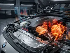 Silnik a6cf BMW z wizualizacją danych i wykresami.