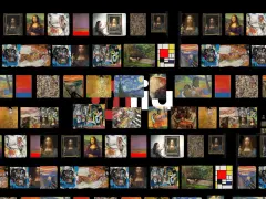 Mosaïque d'œuvres d'art célèbres, dont la Joconde et Le Cri. Le prix d'une toile de peinture de cette qualité est inestimable.