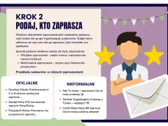 Jak się pisze zaproszenie? Krok 2: podaj, kto zaprasza. Oficjalne i nieformalne przykłady nadawców.