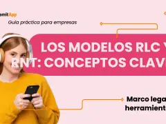 Chica con auriculares y móvil, aprendiendo sobre los modelos RLC y RNT. Guía práctica para empresas.