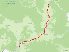 Trasa rowerowa aqua velo wiodąca przez malownicze tereny Popradzkiego Parku Krajobrazowego, od Krynica-Zdrój przez Maszynę.