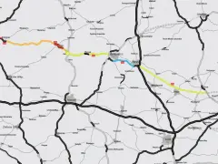 Trasa S10 pokazuje, ile jest kilometrów ze Szczecina do Warszawy, prowadząc przez Piłę, Bydgoszcz, Toruń i Płock.