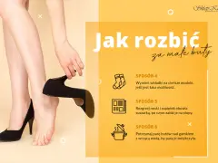 Jak rozciągnąć buty na szerokość: wymień wkładki, rozgrzej suszarką lub zmiękcz parę nad parą z wrzątku.