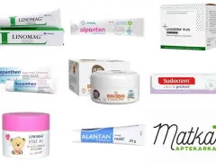 Linomag na odparzenia i inne kremy ochronne dla dzieci: Bepanthen, Alantan, Sudocrem, Linoderm Plus, Baby Bum Cream.