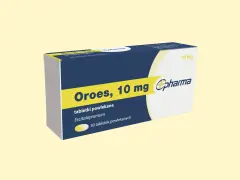Opakowanie leku Oroes, 10 mg, zawierające 30 tabletek powlekanych Escitalopramum.