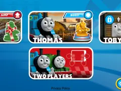 Wybierz postać z Tomka i Przyjaciół do gry: Percy, Thomas, Toby lub graj w trybie dla dwóch graczy.
