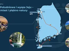 Trasa przez Koreę Południową: zobaczysz zgiełk Seulu, piękno wyspy Jeju i malownicze krajobrazy.