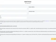 Formularz rejestracyjny z polem na e-mail, hasło, numer telefonu, potwierdzenie hasła i kod promocyjny ewinner kod promocyjny PROBUKMACHER. Zgody marketingowe i RODO.