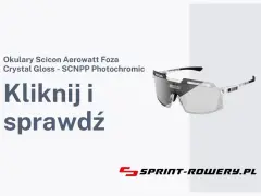 Okulary sportowe Scicon Aerowatt z soczewkami fotochromowymi.