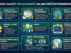 Kluczowe czynniki opłacalności inwestowania w nieruchomości: lokalizacja, obłożenie, koszty, renoma, media, prowizje, amortyzacja, model zarządzania i podatki.