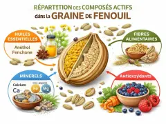 La graine de fenouil révèle ses trésors : huiles essentielles, fibres, minéraux et antioxydants.
