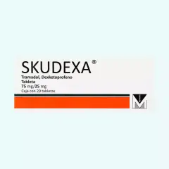 Skudexa na ból: lek z tramadolem i deksketoprofenem w tabletkach. Opakowanie zawiera 20 tabletek.