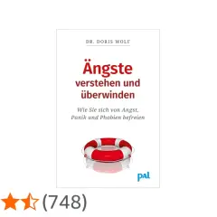 Buchcover: "Ängste verstehen und überwinden" von Dr. Doris Wolf. Ein Rettungsring symbolisiert Hilfe bei Angst vorm Autofahren und anderen Phobien.