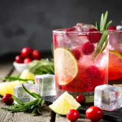 Orzeźwiający drink z Jägermeisterem, żurawiną, limonką i rozmarynem. Idealny na letnie wieczory.