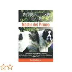 Un majestuoso Mastín del Pirineo posa para la portada de "La guía completa para tu Mastín del Pirineo", un libro sobre esta raza.