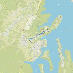 Mapa z zaznaczonymi solina szlaki piesze w okolicy Polańczyka i Jeziora Solińskiego.