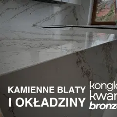 Kamienne blaty i okładziny z konglomeratu kwarcowego Cambria Bronze Coast.