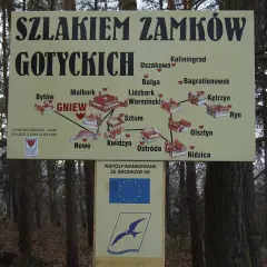 Mapa szlak zamków krzyżackich. Poznaj trasę przez Gniew, Malbork, Lidzbark Warmiński i inne gotyckie twierdze.
