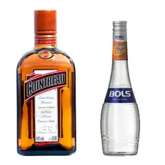 Cointreau, Bols i De Kuyper to popularne likiery triple sec. Monin oferuje syrop o smaku curacao triple sec.