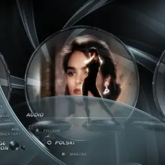 Menu filmu "Licencja na zabijanie" z obsadą: Timothy Dalton, Maryam d'Abo i Robert Davi. Opcje audio i języka.
