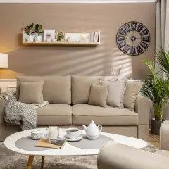 Jakie dodatki do beżowej kanapy, aby stworzyć przytulne wnętrze?