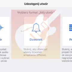 Jak ustawić piosenkę na dzwonek iPhone? Wybierz opcję "Dzwonek", aby utworzyć własny dźwięk powiadomienia.