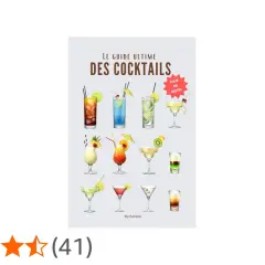 Le guide ultime des cocktails présente une variété de boissons colorées et garnies, parfaites pour apprendre à préparer des cocktails classiques.