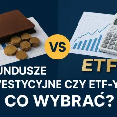 Portfel, monety i wykresy vs kalkulator i wykresy. Fundusze inwestycyjne czy ETF-y? W co zainwestować pieniądze?