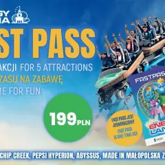 Energylandia: Fast Pass na 5 atrakcji za 199 zł. Zdobądź swoje energylandia bilety vip i ciesz się więcej czasem na zabawę!