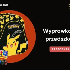 Plecak z Pikachu, farby plakatowe i inne akcesoria do przedszkola.