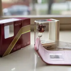 Pudełko i wkładka gramofonowa Denon DL-110.