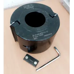 Outillage toupie occasion : fraise AKE Ø125x80xØ50 HS Z2, avec clé Allen et cale 1.0mm.