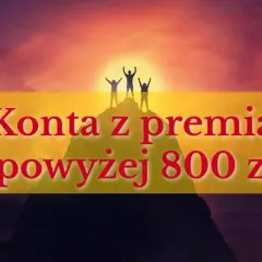Santander promocja: konta z premią powyżej 800 zł. Ludzie na szczycie góry świętują sukces.