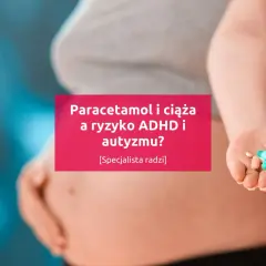 Kobieta w ciąży trzyma tabletki. Czy paracetamol w ciąży zwiększa ryzyko ADHD i autyzmu?