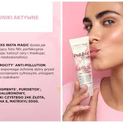 Krem CC Eveline Magic Skin z kompleksem Insta Magic wyrównuje koloryt cery. Czy pod krem CC nakładać krem? Ten produkt sam w sobie nawilża i chroni.