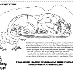 Giewont wygląda jak śpiący rycerz. Legenda mówi, że pod górą śpią rycerze strzegący wolności.