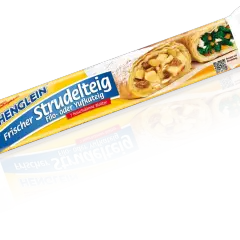 Henglein Frischer Strudelteig: Ja, kann man strudelteig einfrieren! Perfekt für schnelle Apfel- oder Spinatstrudel.