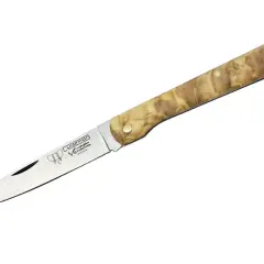 Navaja Cudeman Vendetta con hoja de acero mova y mango de olivo.