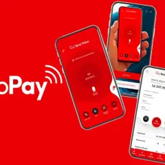 Aplikacja PeoPay od Banku Pekao na ekranach smartfonów. Szybkie płatności i zarządzanie finansami.