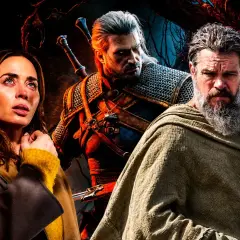 Geralt z Rivii w zbroi, obok niego Emily Blunt, Josh Brolin i Zendaya. Zapowiedź wiedźmin 3 nowy dodatek.