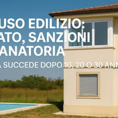 Abuso edilizio: reato, sanzioni e sanatoria. Cosa succede dopo 10, 20 o 30 anni, secondo l'art. 44 del DPR 380/01.