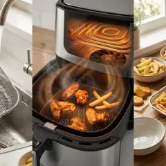 Czyszczenie i gotowanie w airfryerze: od umywania koszyka po pyszne frytki i nuggetsy. To jest airfryer, który ułatwia życie.